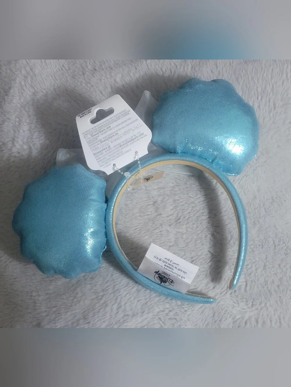 Disney Little Mermaid/ Ariel / Sea Shell Mickey Ear Headband By Baublebar -Adult - Picture 2 of 2